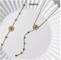 Ensemble de bijoux en acier inoxydable 18 carats avec pendentif en cristal de couleur creuse et bracelet