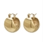Courrier plaqué par or Chunky Hoops de l'acier inoxydable PAVOI 14K | Boucles d'oreille légères épaisses de cercle d'or pour des femmes