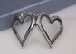 Style de mode de taille adapté aux besoins du client par collier en forme de coeur en cristal de pendentif d'amour de diamant fournisseur