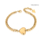 Niche Bijoux de marque de luxe Bracelet en forme de coeur en or 24 carats Cadeau de la Saint-Valentin