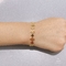 Bracelet de fleur d'or creux de style anneau 304 316 Bracelet réglable en acier inoxydable 316L