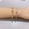 boucle de ceinture design diamant un bracelet argent acier inoxydable clou série bracelets