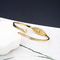58X44mm Bijoux Designer en acier inoxydable Strass Bracelet en or avec vis