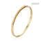 Bracelet en strass doré sans décoloration antirouille 16 bracelets de perles rondes en or