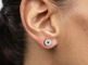 Boucles d'oreilles en or en acier inoxydable Evil Eye Boucles d'oreilles à la mode de luxe Blue Eye