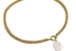 Collier pendentif en forme de perle en forme de bijou en acier inoxydable Saya