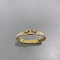 bracelet ouvert en fer à cheval de fritillaire blanche de boucle de bracelet d'acier inoxydable de l'or 18K de 58x44mm