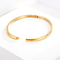 Les bijoux CZ ont articulé le bracelet ovale de bracelet de manchette pour la fille de femmes que le cadeau de Noël couplent