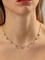 Femmes filles en acier inoxydable CZ or bijoux couches Turquoise colliers