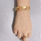 Bracelet en acier inoxydable à double anneau de créateur exclusif Bracelet en or 18 carats