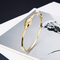 Bracelet en acier inoxydable incrusté de diamants à 10 grains Bracelet en or rose 18 carats