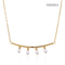 Collier pendentif orné de perles blanches de marque de luxe 4 collier en acier inoxydable