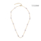 Colliers de perles empilés de colliers de mode en acier inoxydable pour femmes pour le mariage