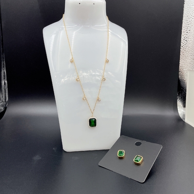 2024 Nouveau ensemble de bijoux en acier inoxydable à l' épreuve de l' eau, 18K or, cadeau de luxe, en gros